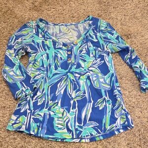 Lilly Pulitzer 3/4 Length Sleeve Shirt